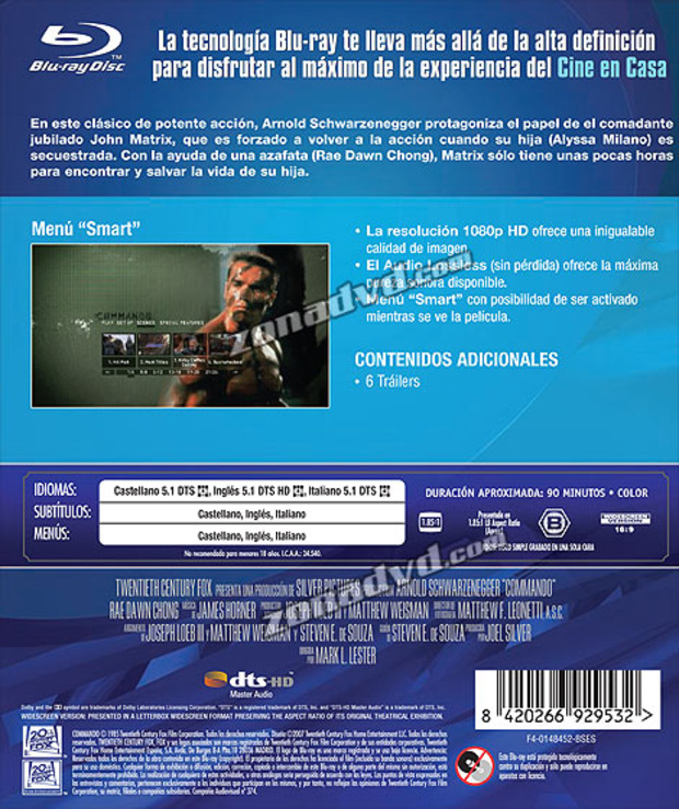 carátula Commando portada 3