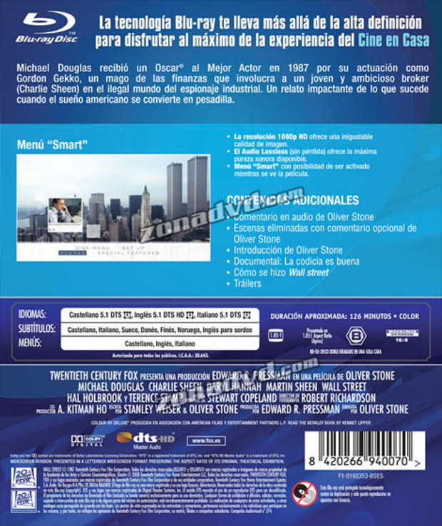 carátula Wall Street portada 3