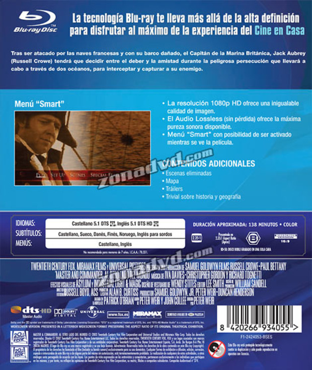 carátula Master & Commander portada 4