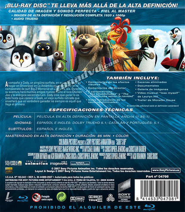 carátula Locos por el Surf portada 3