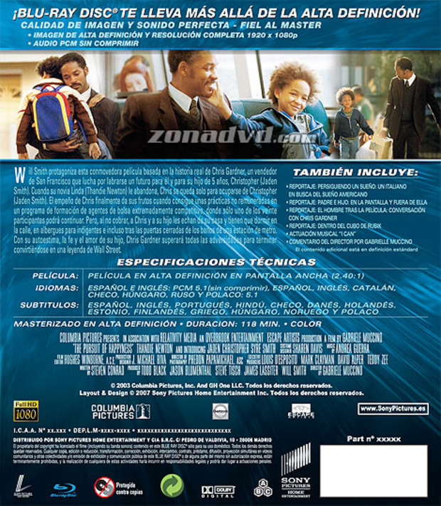 carátula En Busca de la Felicidad portada 3