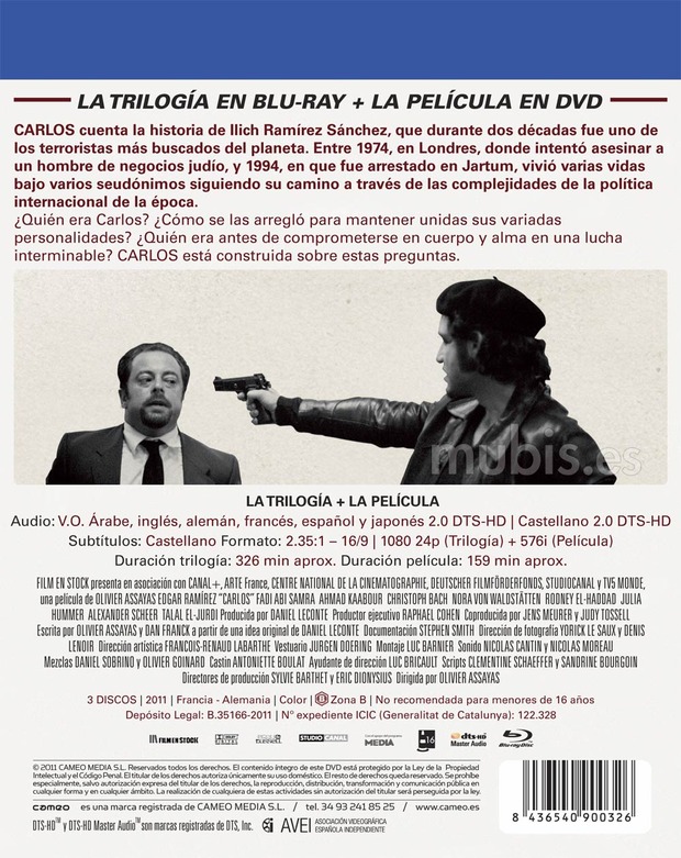carátula Carlos "El Chacal": La Trilogía + La Película 3