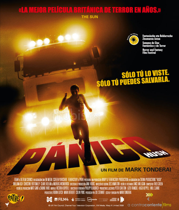carátula Pánico (Hush) 2