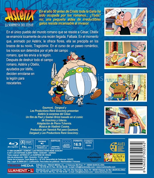 carátula Astérix, La Sorpresa del César 3