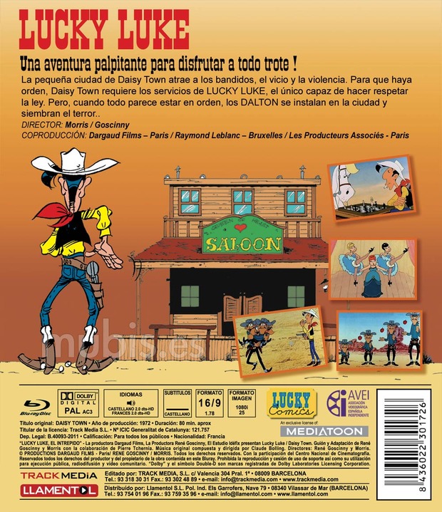 carátula Lucky Luke, El Intrépido 3