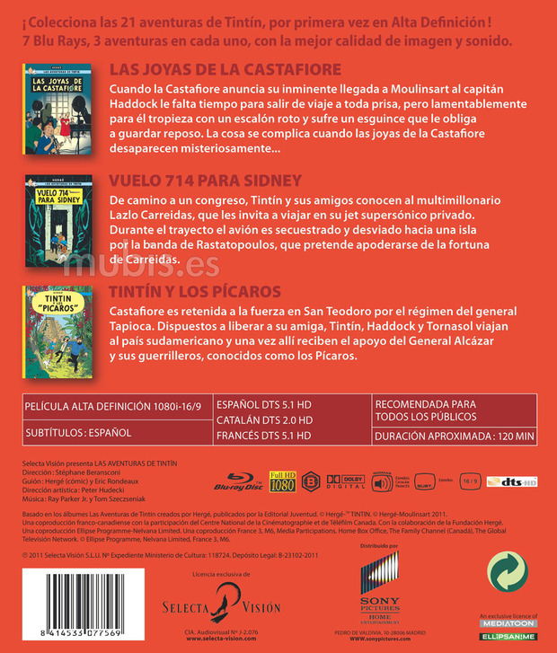 carátula Las Aventuras de Tintín - Volumen 7 3