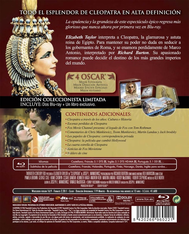 carátula Cleopatra - Edición Coleccionista 4