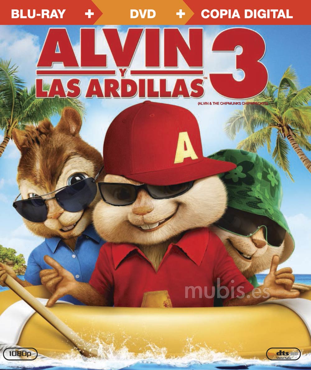 Murciélago dorado traductor Carátula de Alvin y las Ardillas 3 (Combo Blu-ray + DVD) Blu-ray