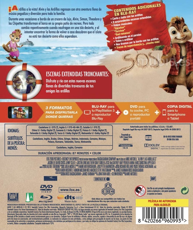 carátula Alvin y las Ardillas 3 3