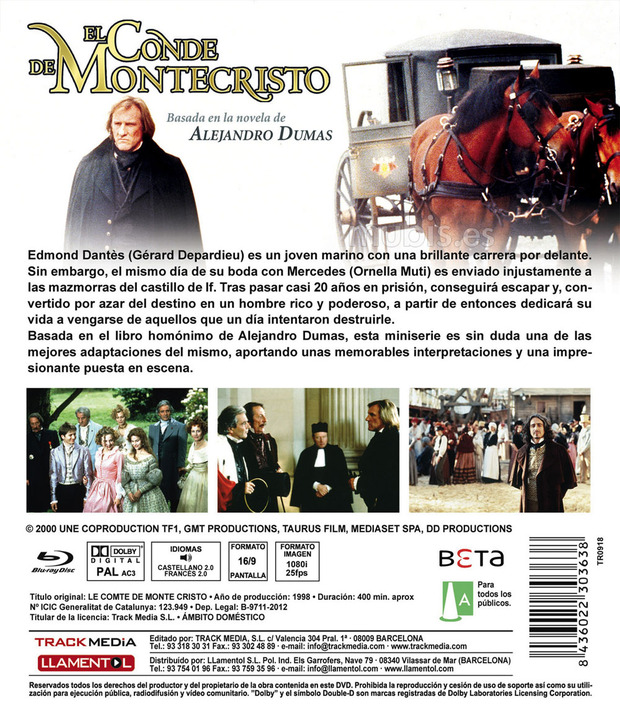 carátula El Conde de Montecristo (Serie TV) 3