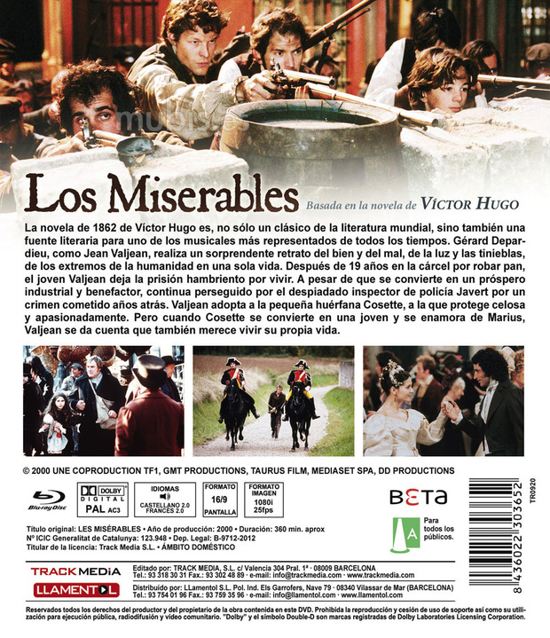 carátula Los Miserables (Serie TV) 3