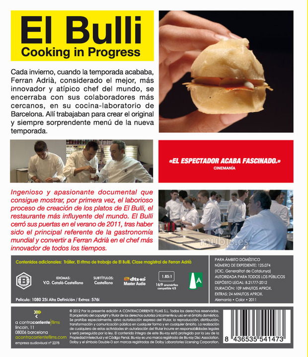 carátula El Bulli: Cooking in Progress 3