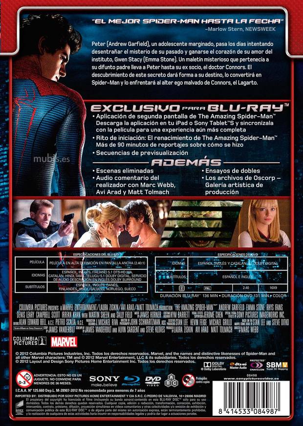 carátula The Amazing Spider-Man - Edición Limitada (Máscara) 4