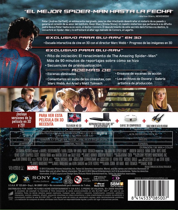 carátula The Amazing Spider-Man - Edición Exclusiva (Figura) 6