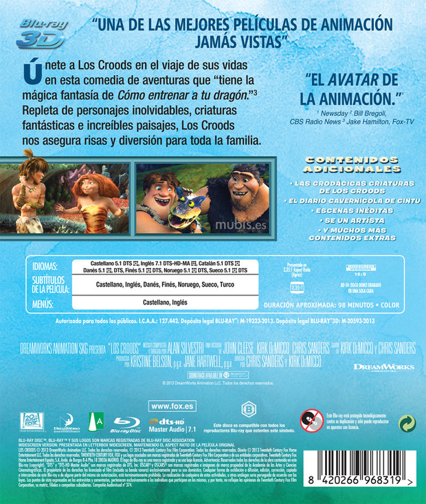 carátula Los Croods 4