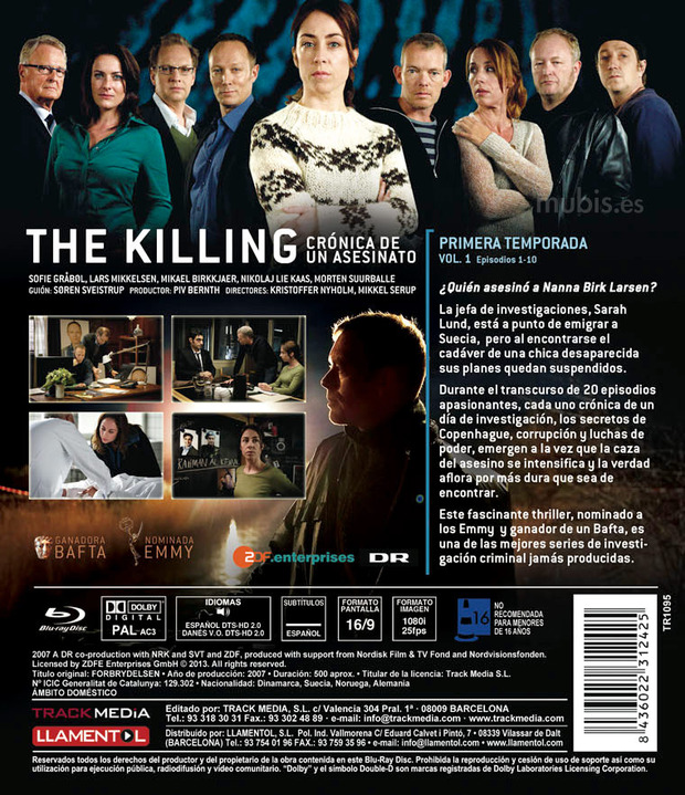 carátula The Killing: Crónica de un Asesinato - Temporada 1 Vol. 1 0