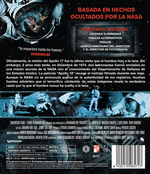 carátula Apollo 18 6