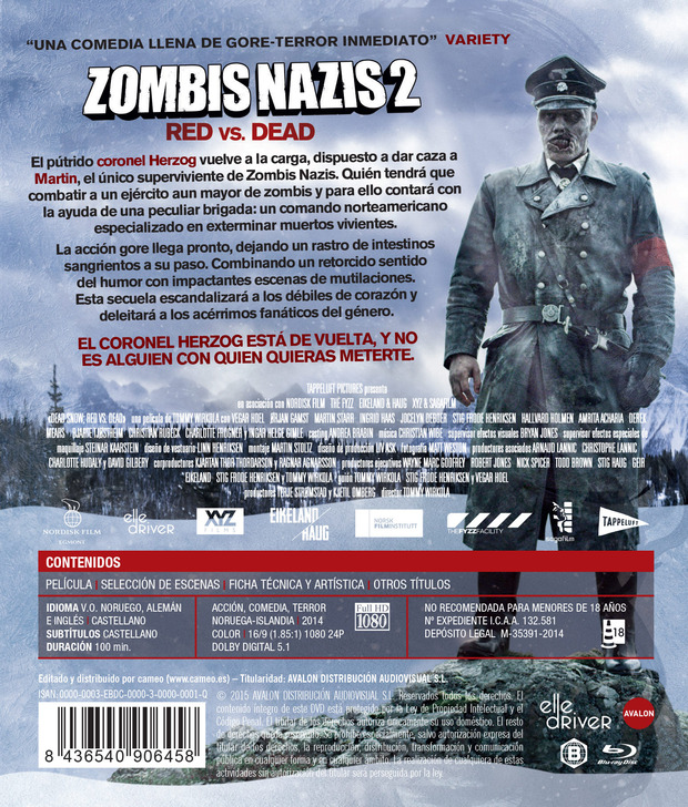 carátula Zombis Nazis 2 6