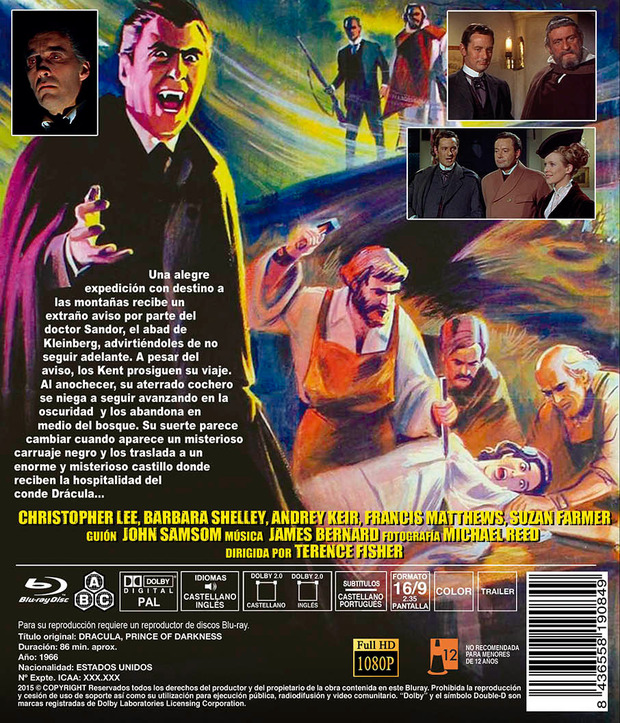 carátula Drácula, Príncipe de las Tinieblas 6