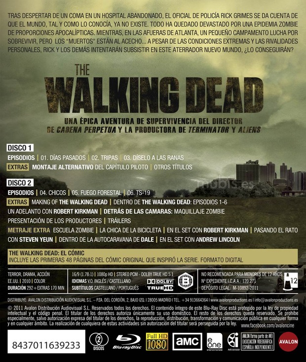 carátula The Walking Dead - Primera Temporada 3