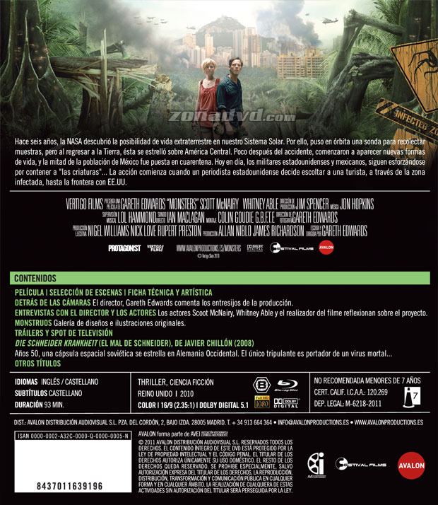 carátula Monsters portada 3