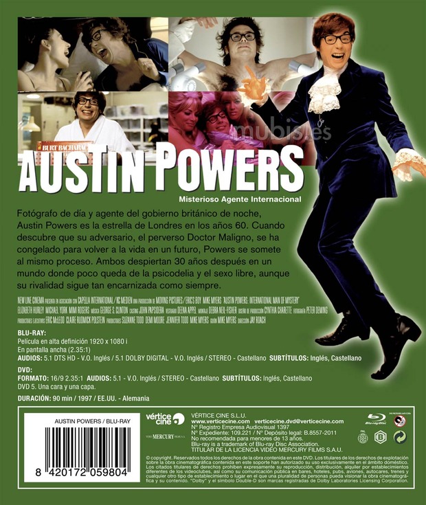 carátula Austin Powers: Misterioso Agente Internacional 3