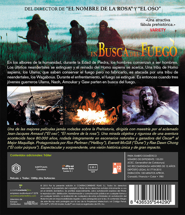 carátula En Busca del Fuego 1