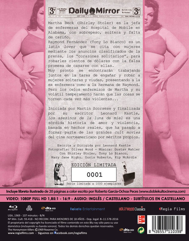 carátula The Honeymoon Killers (Los Asesinos de la Luna de Miel) 6