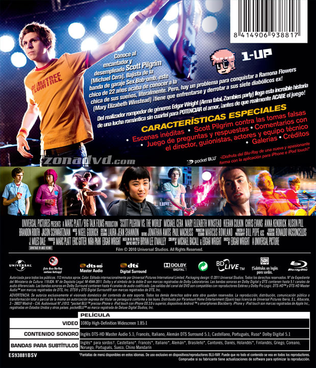 carátula Scott Pilgrim contra el Mundo portada 4
