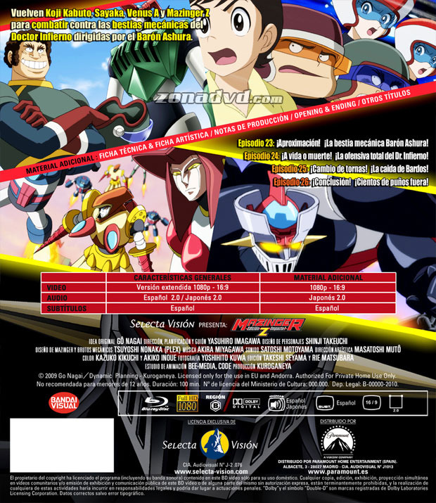 carátula Mazinger Z (Shin Mazinger Z) - Edición Impacto Vol. 6 portada 3