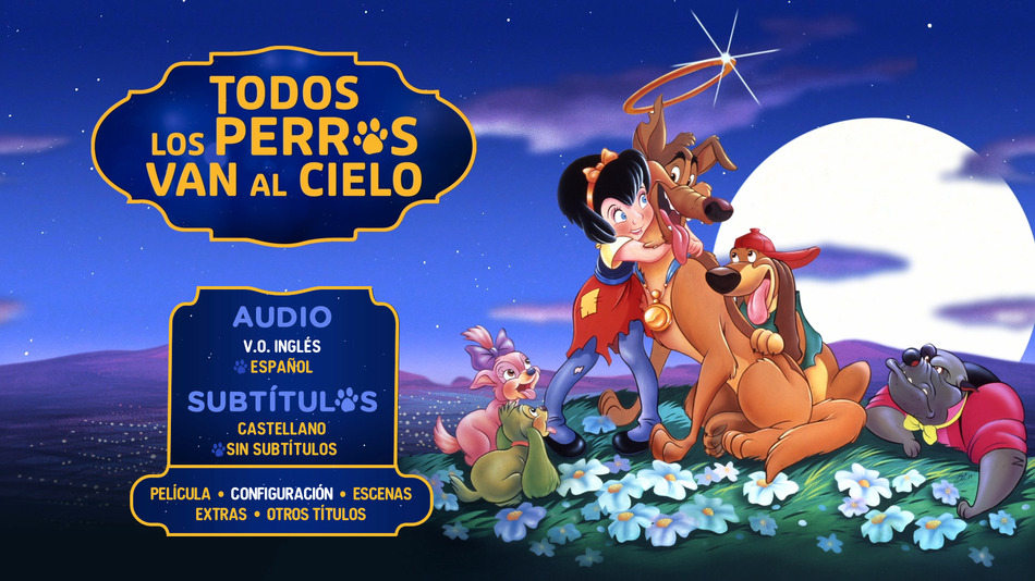 menú Todos los Perros van al Cielo Blu-ray - 2