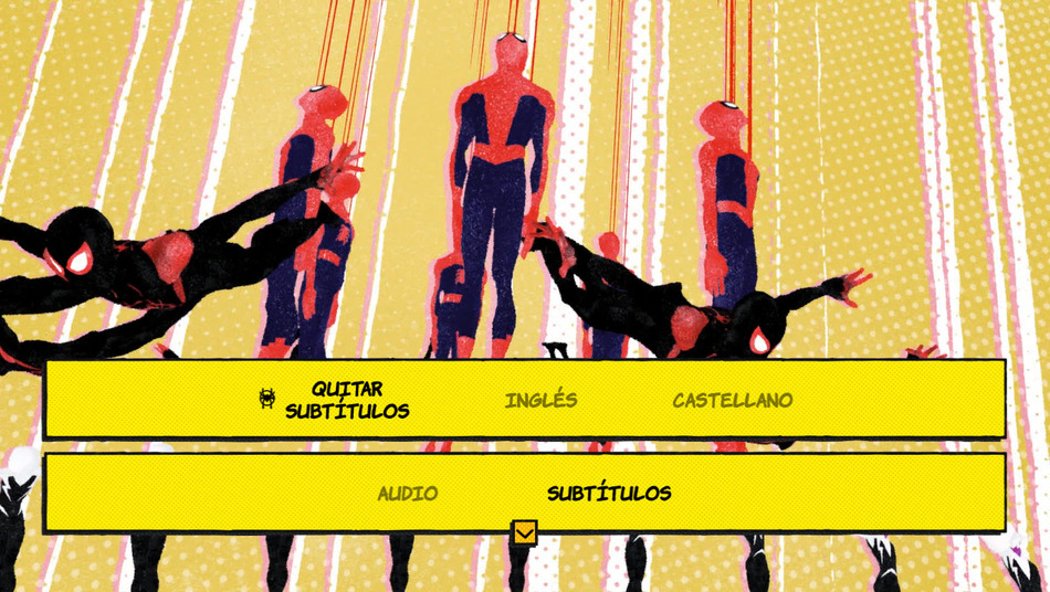 menú Spider-Man: Un Nuevo Universo Blu-ray 3D - 3