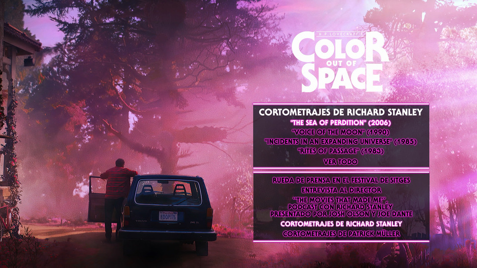 menú Color Out of Space Blu-ray - 7