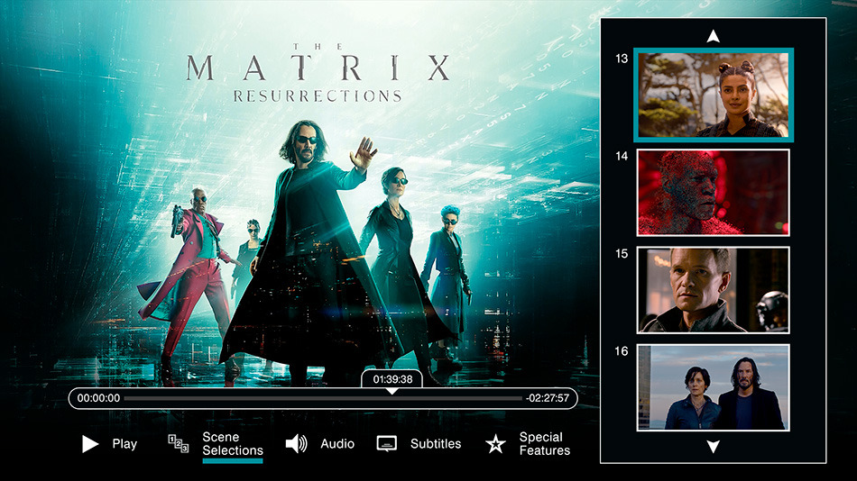 menú Matrix Resurrections Blu-ray - 5