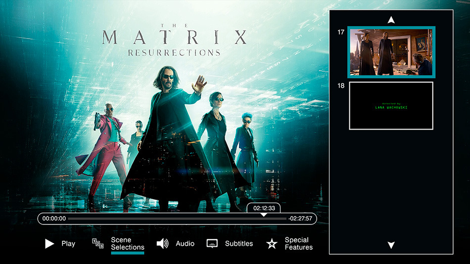 menú Matrix Resurrections Blu-ray - 6