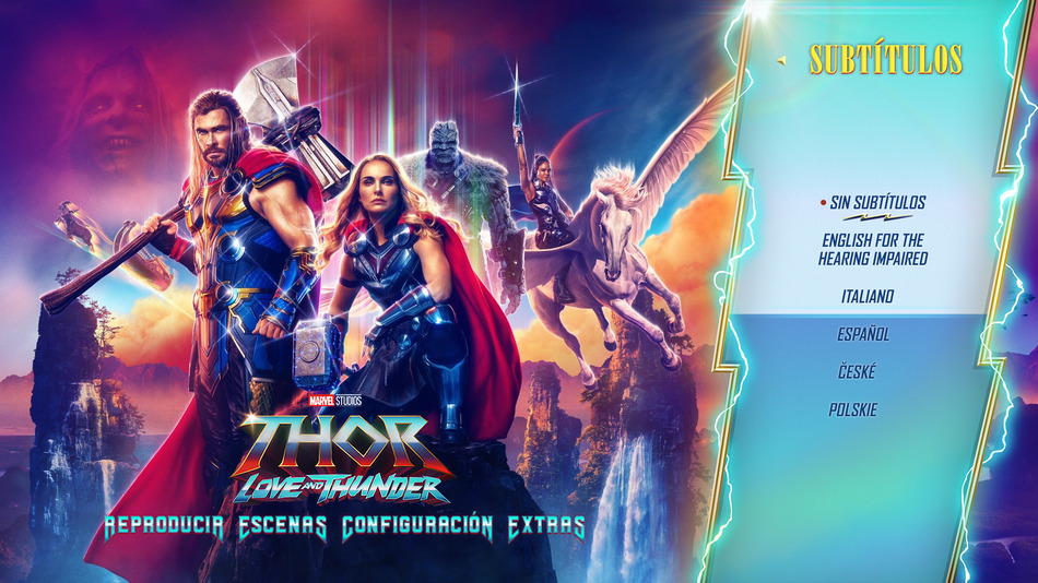 menú Thor: Love and Thunder Blu-ray - 6