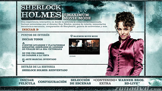 menú Sherlock Holmes Blu-ray - 4