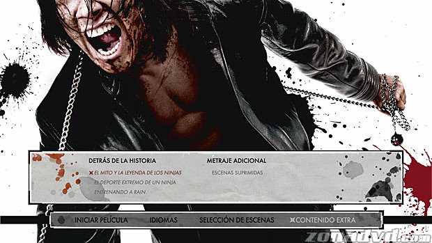 menú Ninja Assassin Blu-ray - 4