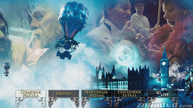 menú El Imaginario del Doctor Parnassus Blu-ray - 1