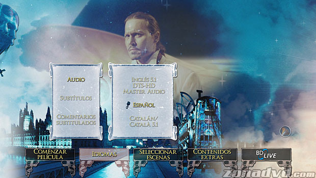 menú El Imaginario del Doctor Parnassus Blu-ray - 2