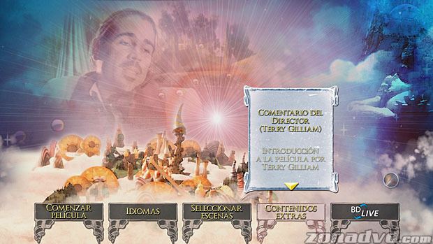 menú El Imaginario del Doctor Parnassus Blu-ray - 4
