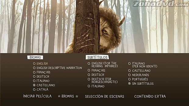 menú Donde Viven los Monstruos Blu-ray - 2