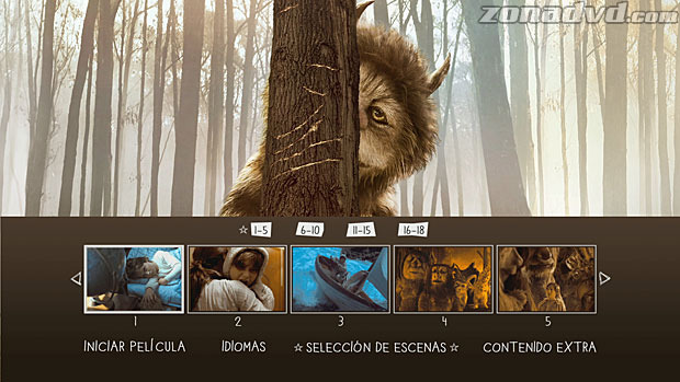menú Donde Viven los Monstruos Blu-ray - 3