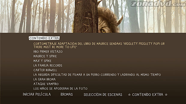 menú Donde Viven los Monstruos Blu-ray - 4