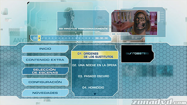menú Los Sustitutos Blu-ray - 3