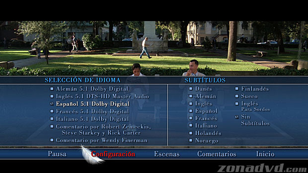 menú Forrest Gump Blu-ray - 3