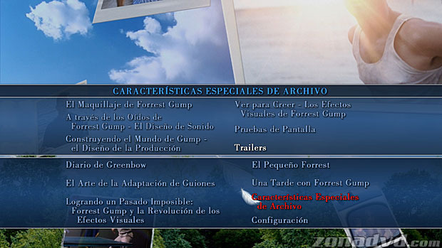 menú Forrest Gump Blu-ray - 7
