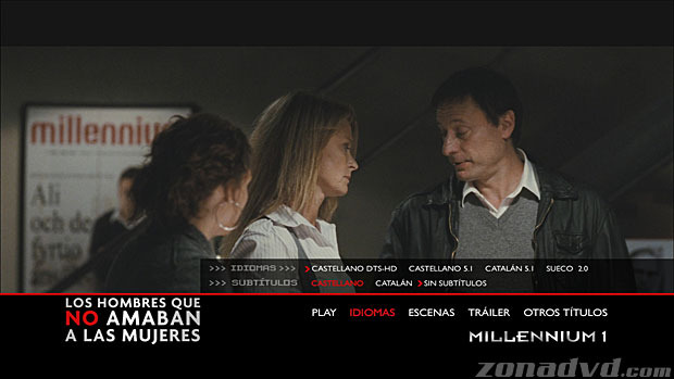 menú Millennium 1: Los Hombres que no Amaban a las Mujeres Blu-ray - 4