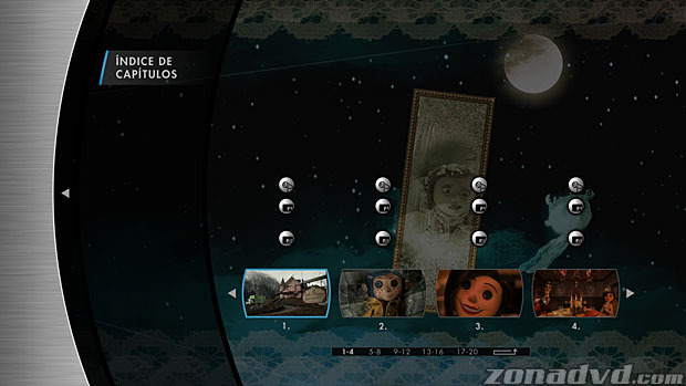 menú Los Mundos de Coraline Blu-ray - 3