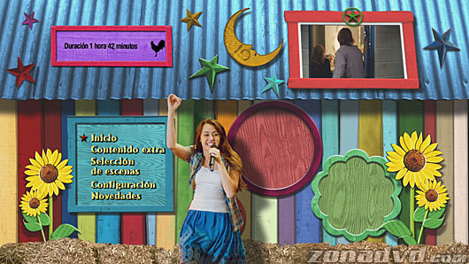 menú Hannah Montana: La Película Blu-ray - 1